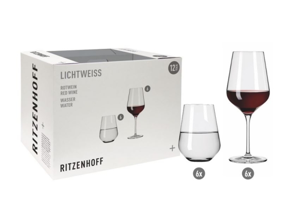 RITZENHOFF Lichtweiss Aurelie Rotwein 12er Set